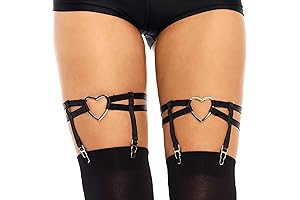 Leg Avenue Women's Essential Elastic Thigh High Garter Suspenders