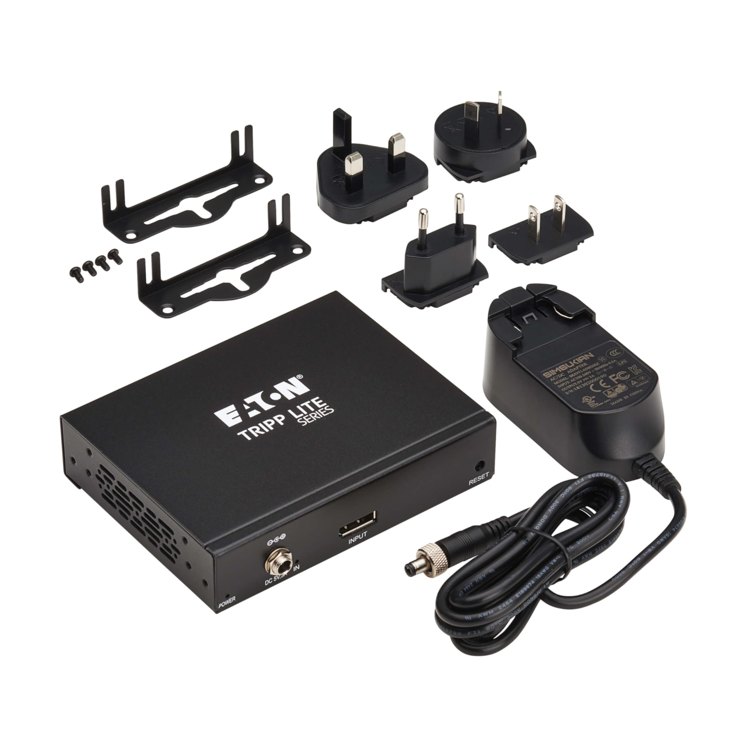 Tripp Lite Splitter DisplayPort serie a 3 porte per 3 monitor, video 4K a 60 Hz, 1 ingresso 3 Out, DP 1.4, hub MST, conforme TAA, plug-and-play, garanzia di 1 anno (B156-003-8K)
