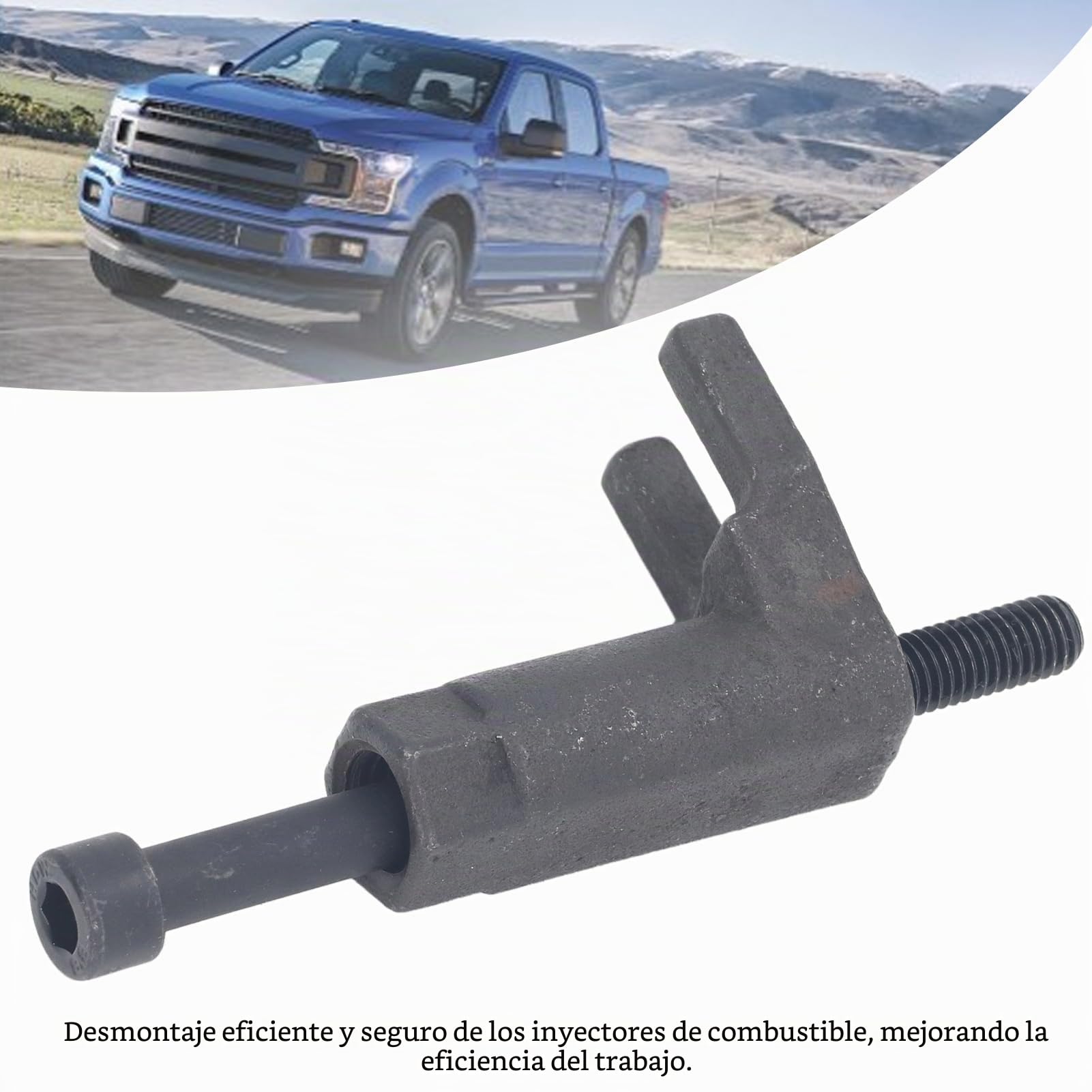Herramienta de Extracción de Inyector Diésel, Kit de Extractor de Inyector de Acero de Desmontaje Eficiente para Automóviles y Camiones