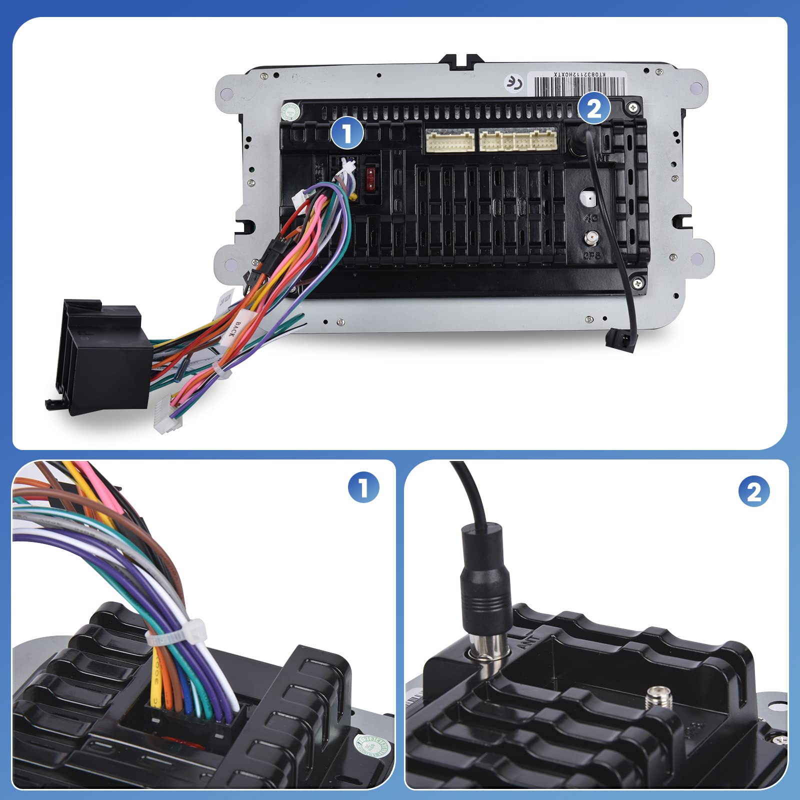 36 Pin+40 Pin ISO Adattatore per VW Golf 5 Golf 6 Passat Skoda Octavia Tiguan Cavo Connettore Autoradio Standard ISO Adattatore per VW Touran con Cavi di Controllo del Volante