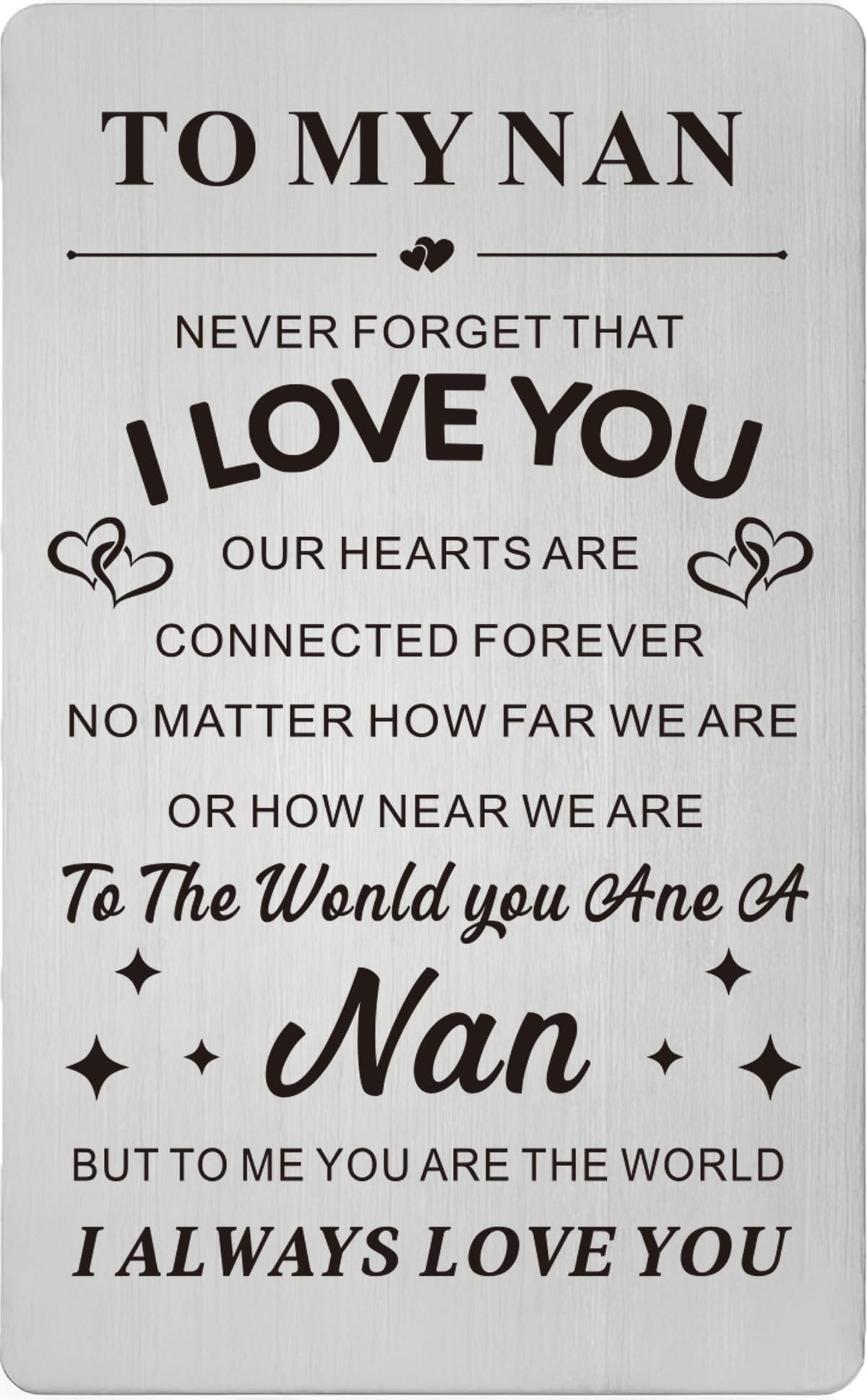 ToVii Mother's Day Card for Nan - Gifts for Nan Birthday Card from Grandkids - Nan Valentines Wedding Easter Gift