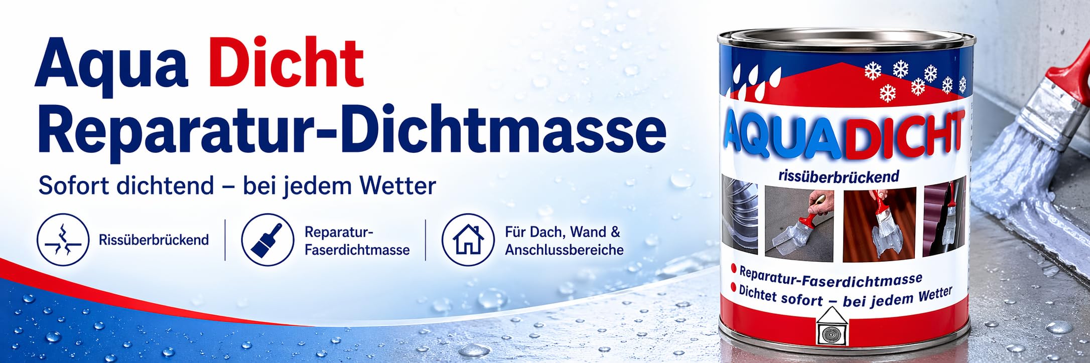 AQUA BUILD Flüssigfolie 30 Kg – Wasserdichte Tankmembran Für Dusche, Bad, Nassraum, Blau
