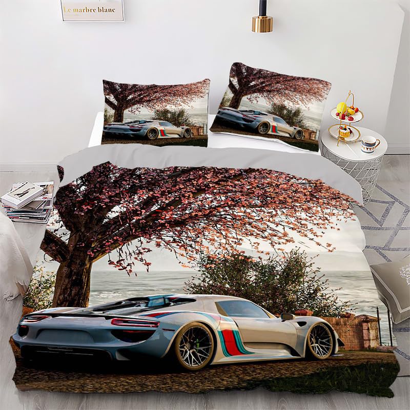 Parure de Lit 220x240 Flotteurs en Microfibres 110g/㎡ Douce et Facile à Repasser
