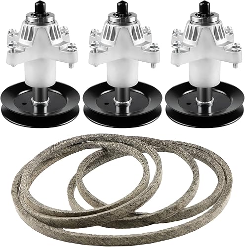 Kit de reconstrucción de poleas de husillos de cubierta de 54 pulgadas compatible con Cub Cadet GT1554 LGT1054 MTD GT2550, husillos reemplazan
