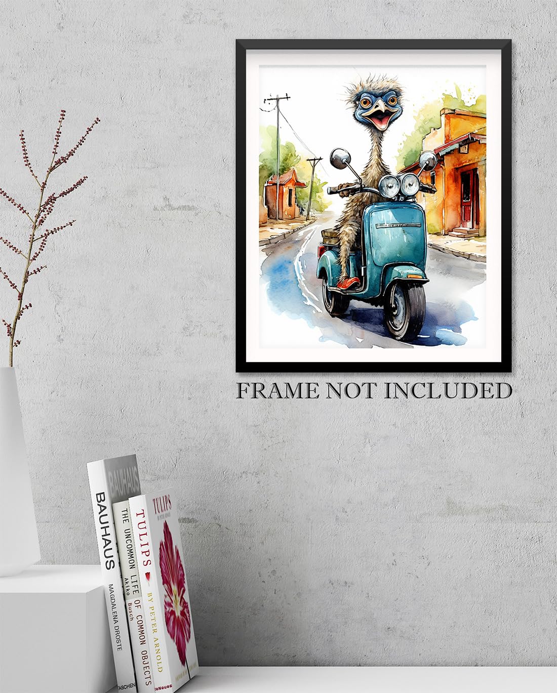 Funny Emu Riding Moped 11