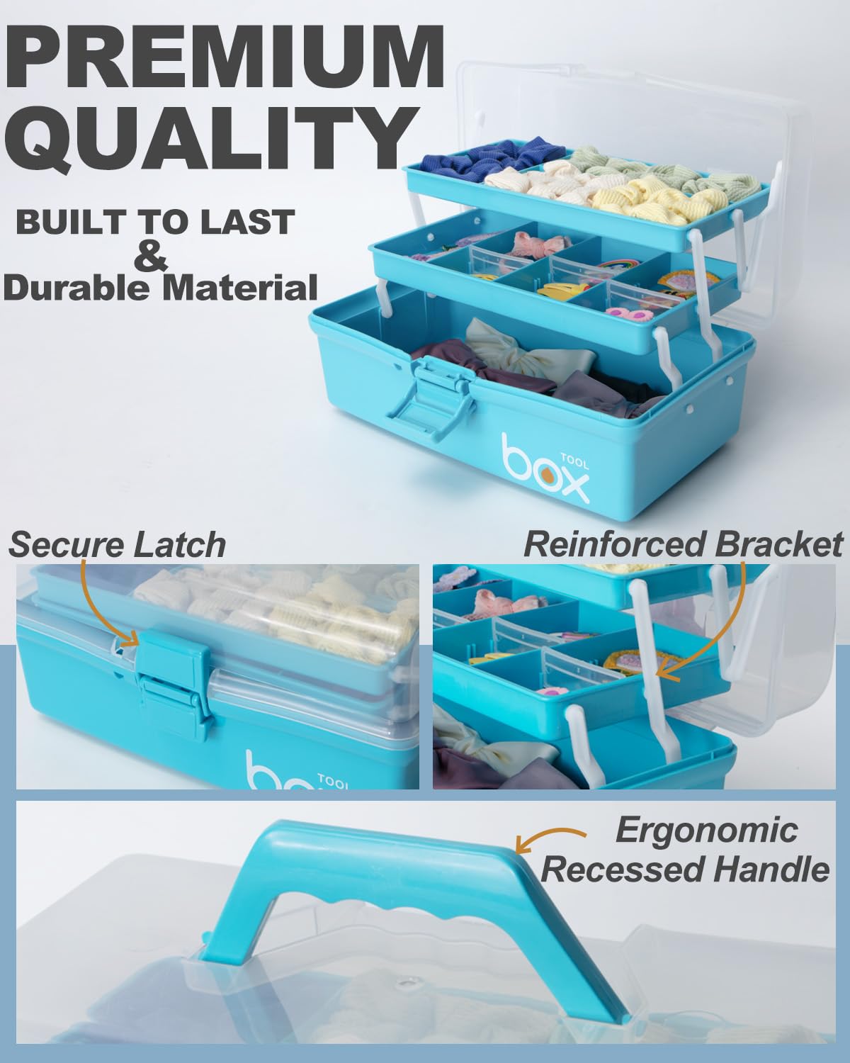 Amazon.com: TERGOO 12in 3-Layer Plastic Craft Organizers and