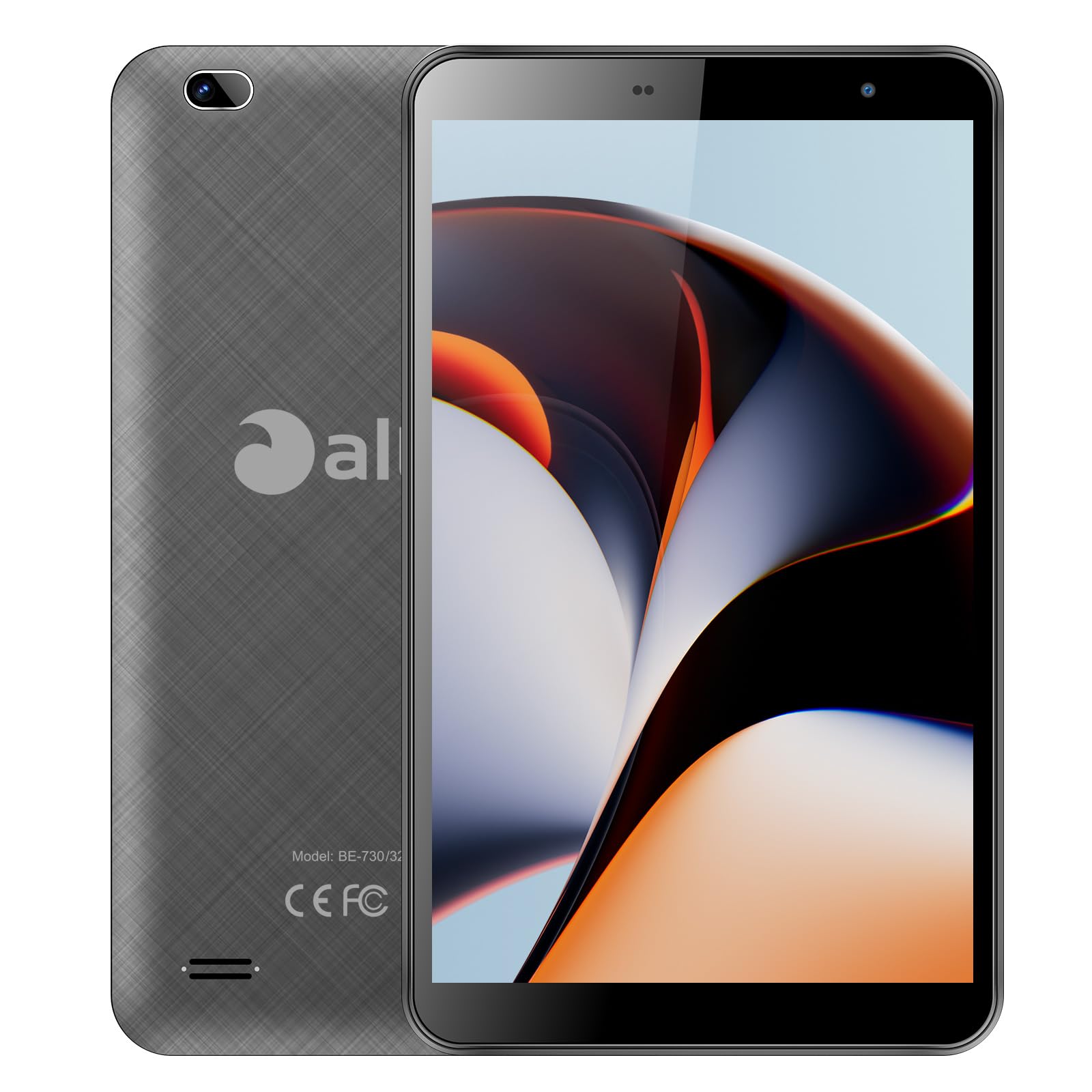 Tablet 7 inch Android OS,3G LTE WiFi 6,1024x600 HD IPS Display,1GB RAM 16GB ROM, Quad Core Processor, Dual Camera,Bluetooth 4.2, Portable Tablet PC(Gray)