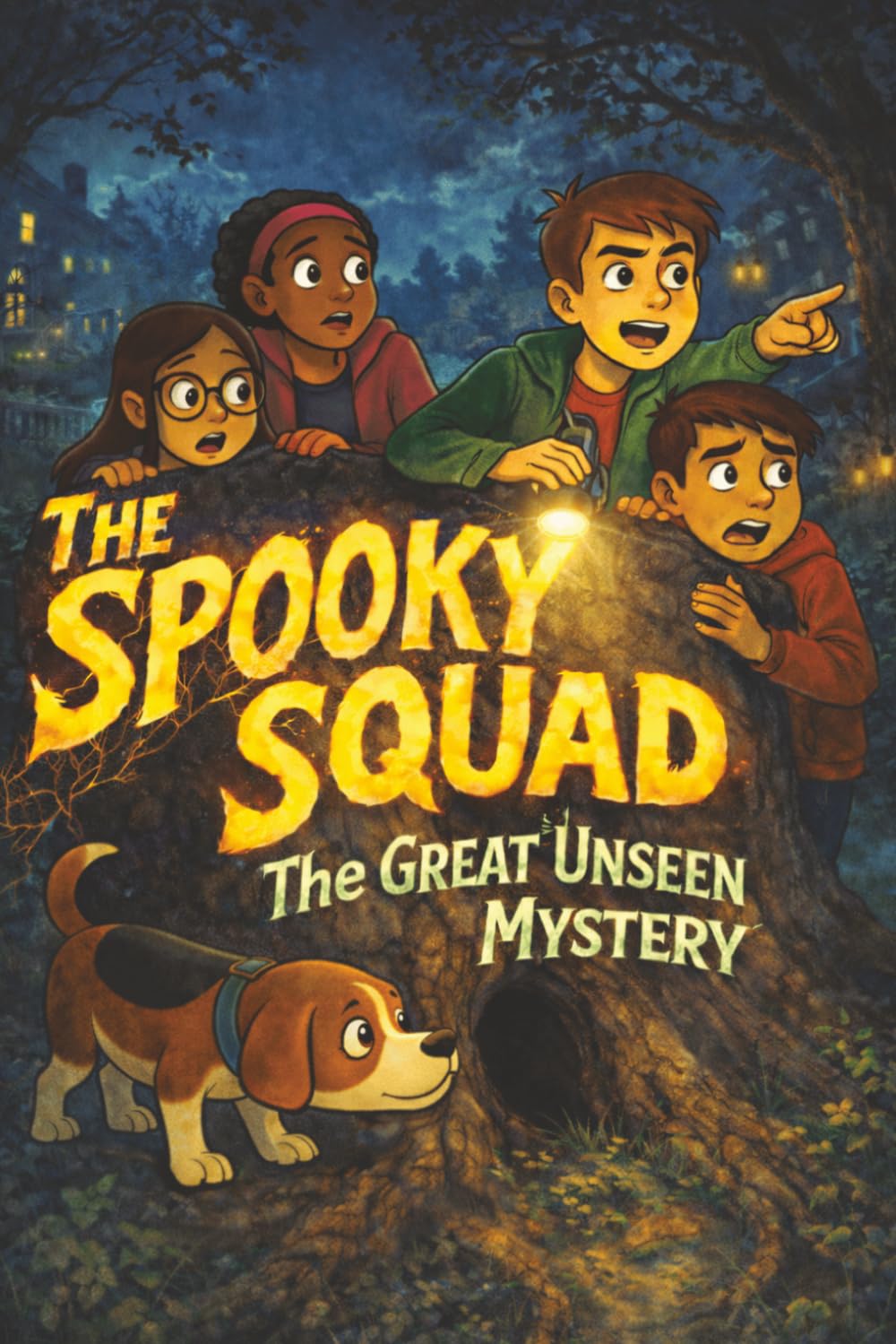 The Spooky Squad (The Great Unseen Mystery): 15-Minute Short Scary Stories for Kids Ages 6–12 (Safe Scares, Fun Mysteries, No Nightmares)