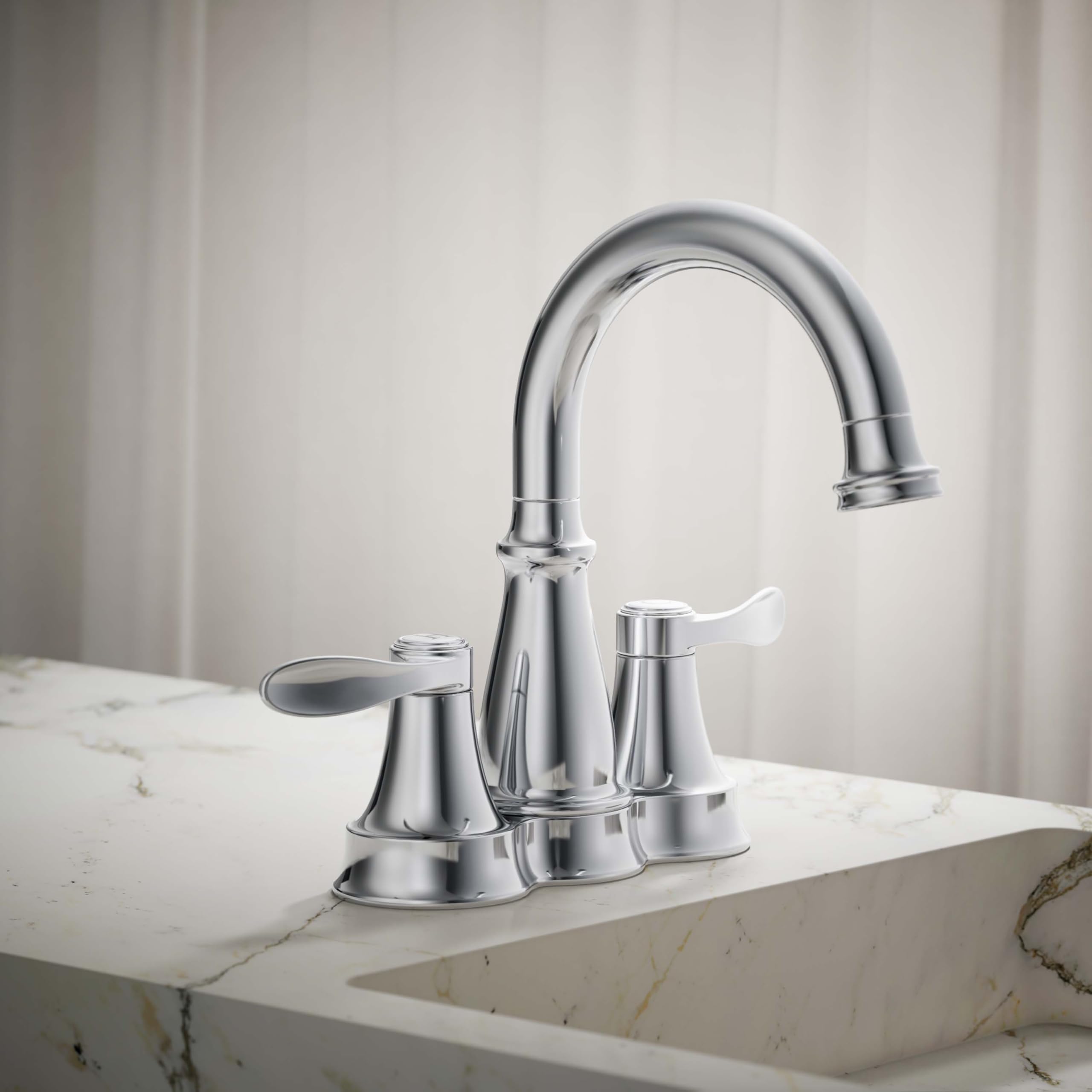 Kohler 27378-4N-CP BELLERA® Centerset Bathroom Sink Faucet