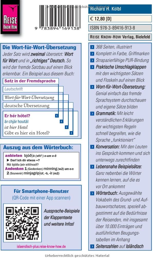 Reise Know-How Sprachführer Isländisch - Wort für Wort plus Wörterbuch: Kauderwelsch-Sprachführer von Reise Know-How: 13+