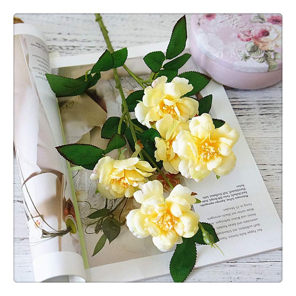 Fleur Artificielle Simple Branche Iceberg Rose Fleur Maison De Mariage À La Main Décor De Noël Décor Fleur Ornements Rose Cadeau 60cm