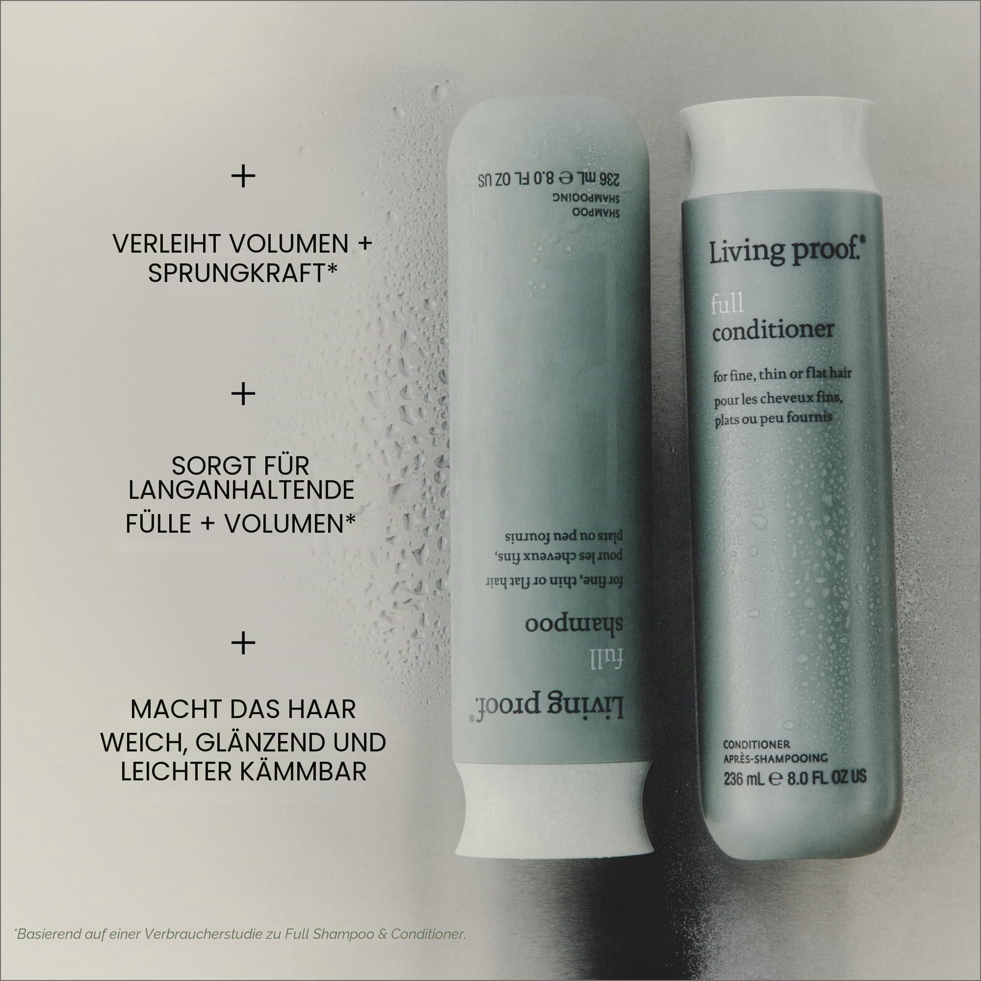 Living Proof Full Conditioner 710ml – Volumen & Pflege für feines Haar – Silikonfrei, farbsicher & feuchtigkeitsspendend – Für mehr Fülle & Leichtigkeit