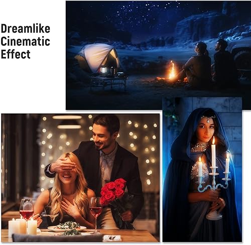 Vista 7 de NEEWER Filtro cuadrado de cine con efecto de ensueño de niebla de difusión negra de 1/4 x 5.65 pulgadas (rectangular) con vidrio óptico HD