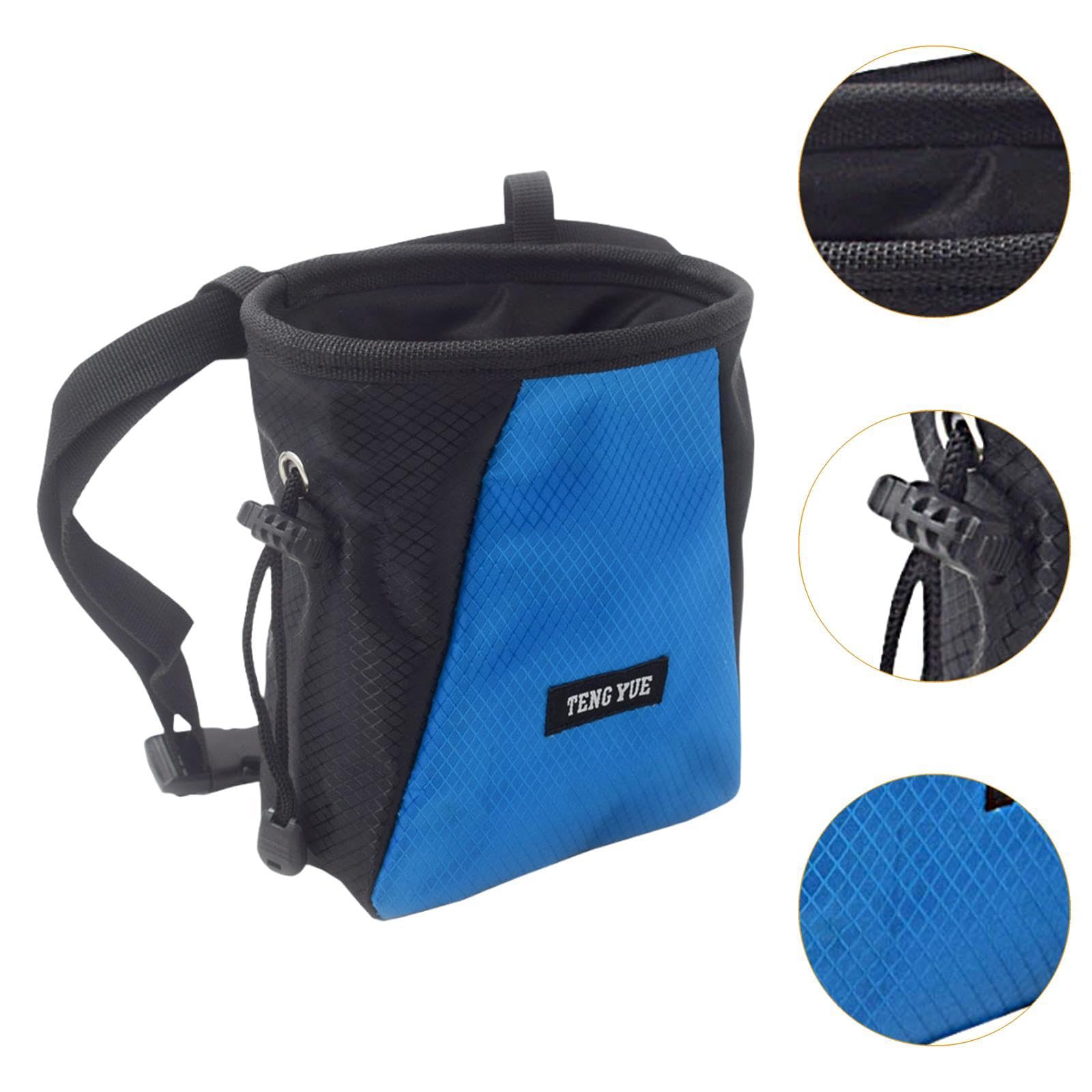Harilla Bolsa de magnesio para Escalada, Organizador con cordón para Levantamiento de Pesas y Deportes de, Negro