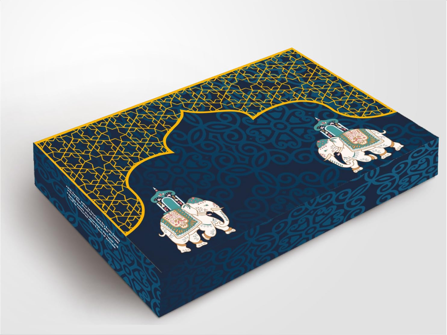 Rapid Print Pack Designer Packaging Boxes For Sweets | 250g Capacity | Both side Coated with Food Grade lamination | Gold Foiling | ITC Board | Sweets Packaging Boxes | (Blue, Pack of 10)-image-47