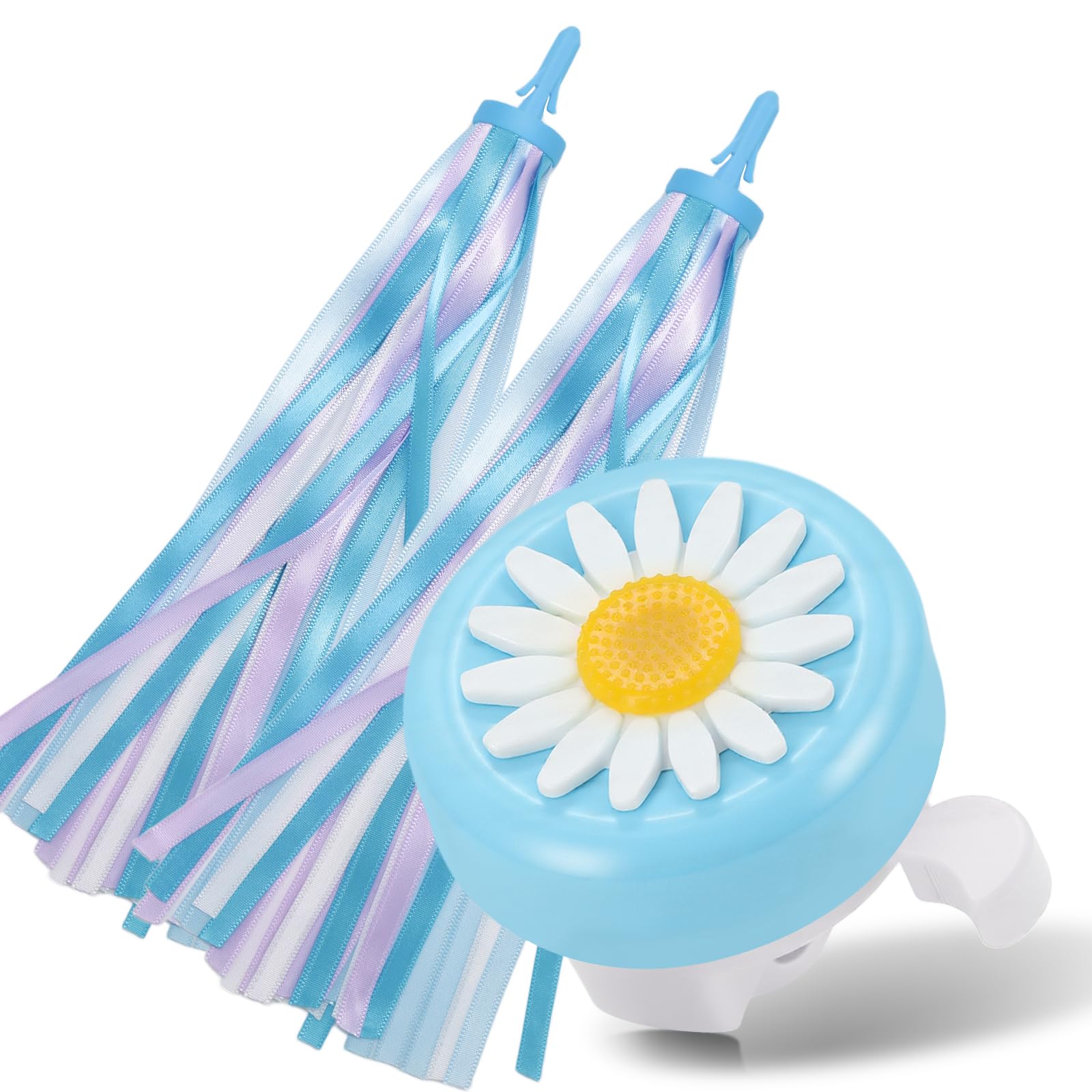 Platt Bike Bell for Kids, Bike Horn for Boys and Girls Bike with 1 Pair Bike Streamer Tassels