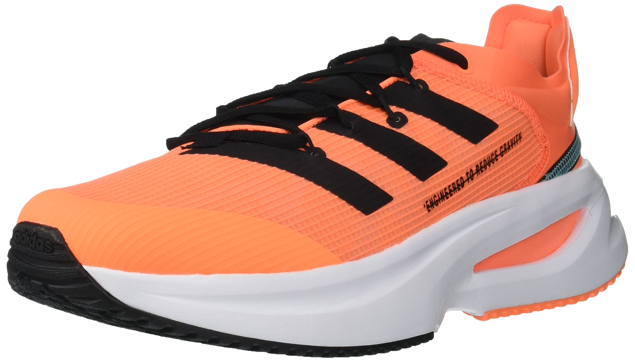 adidas Unisex Fluidflash Running Shoe, Screaming Orange/Black/Pulse Aqua, 4.5 US Men