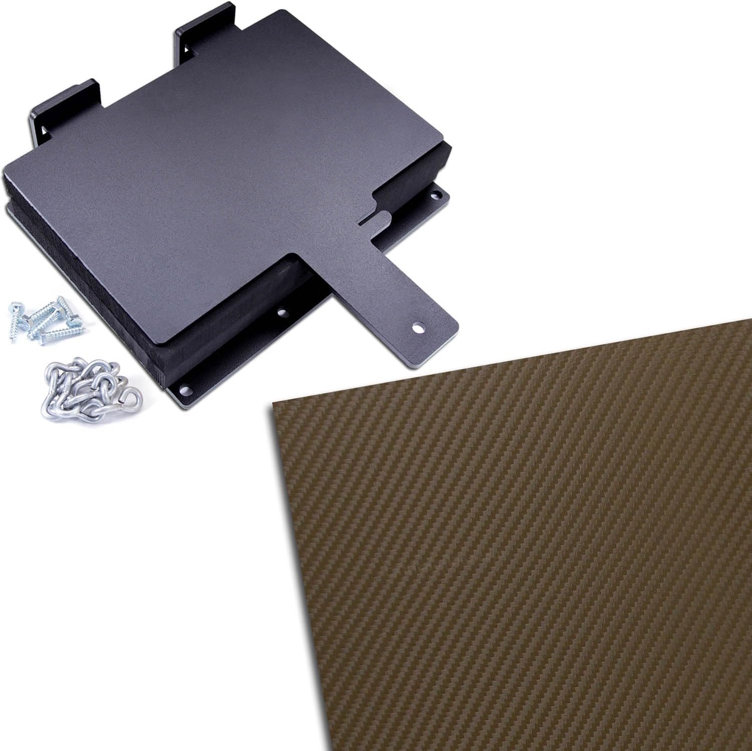 HOLSTEX Carbon Fiber Thermoform Sheet + Kydex Holster Molding Press Bundle - (0.080 Thickness) - (8in x 8in Sheets) - (Killer Coyote) - (1 Pack) - for DIY Kydex Holster Making