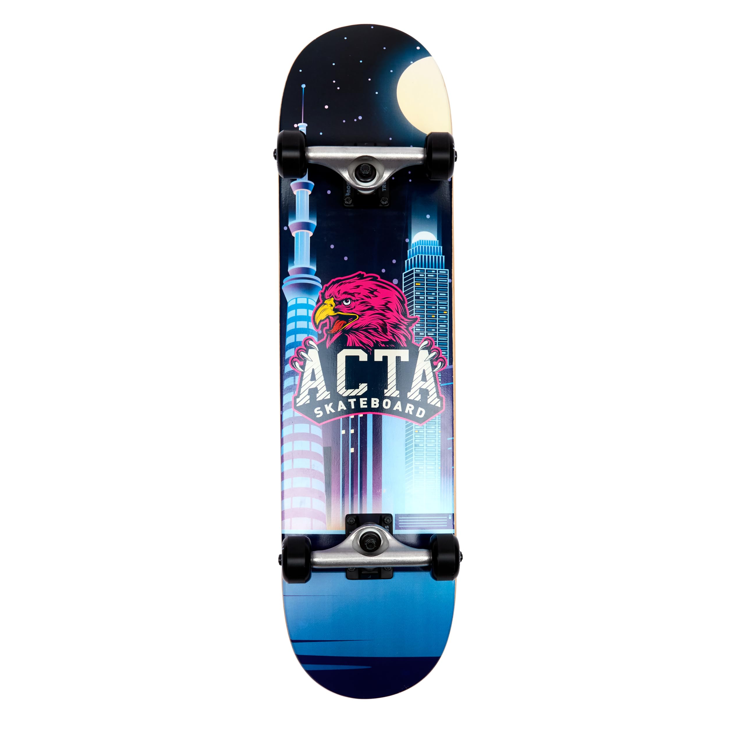 ACTA Complete College 8" – Skateboard Complet Polyvalent pour Débutants
