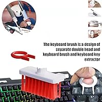 Vista 2 de ciciglow Limpiador de teclado de cepillo suave, kit de herramientas de computadora, cepillo limpiador de polvo 5 en 1 para computadora, teléfono