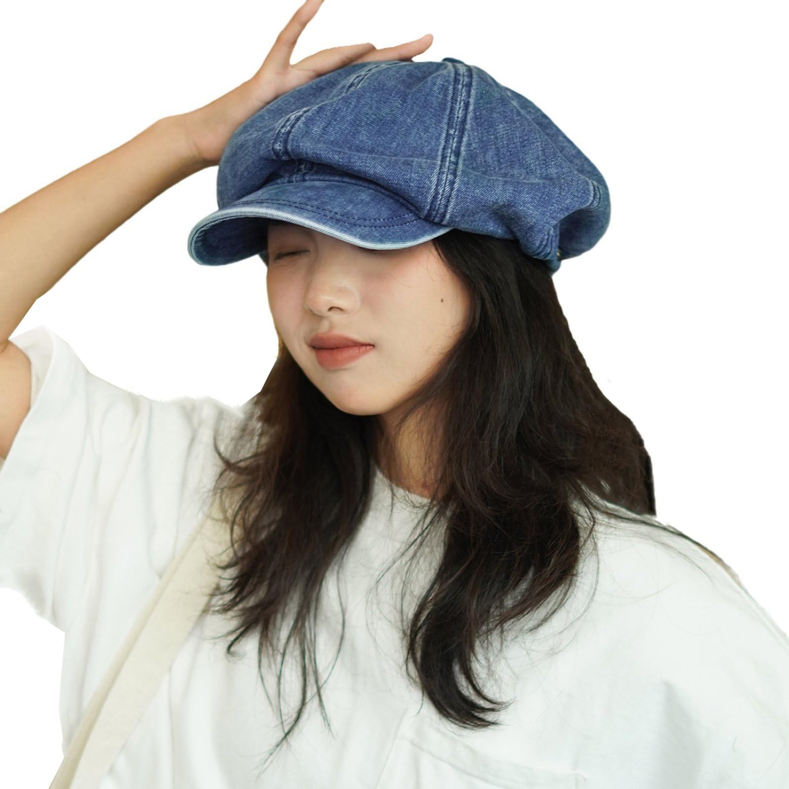 帽子 CPH BERET / 8 PANEL Denim 帽子 Beret 8 panel denim ML cph Hoce Denim Beret Hat