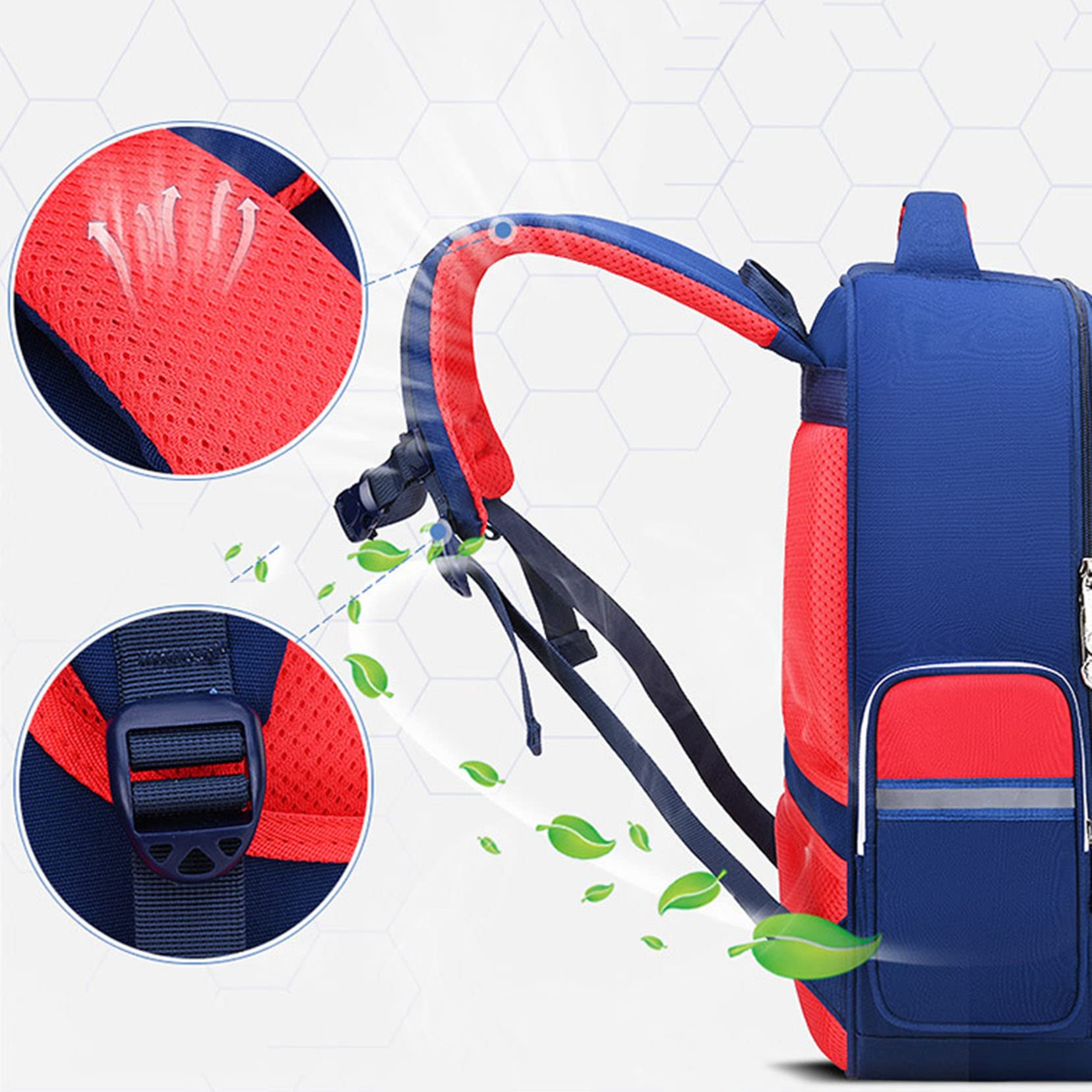 ZALTAS Grundschulkinder Rucksack Grundschule Daypack Outdoor -Gepäckbuch für Teenager blue-L