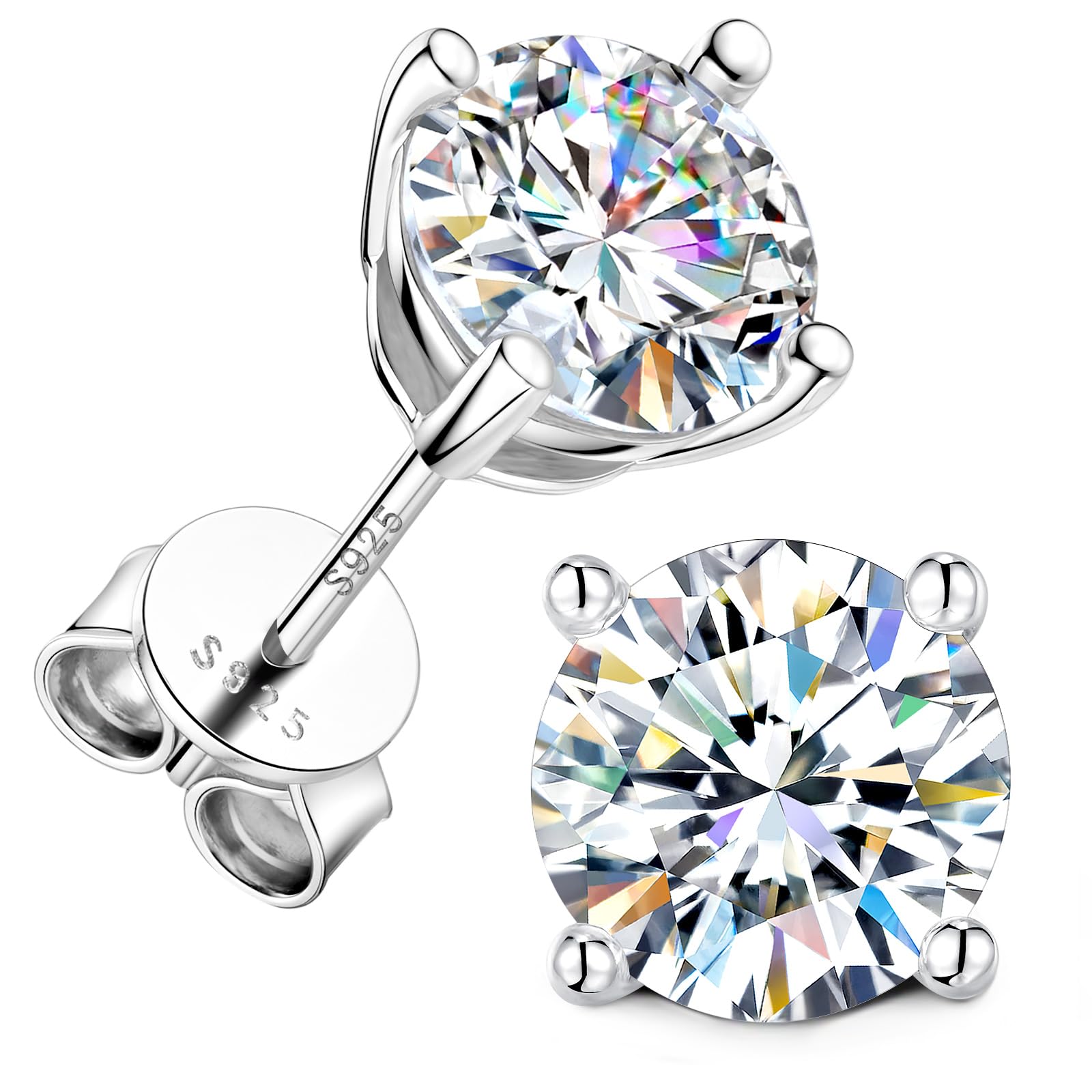 Moissanite Stud Earrings