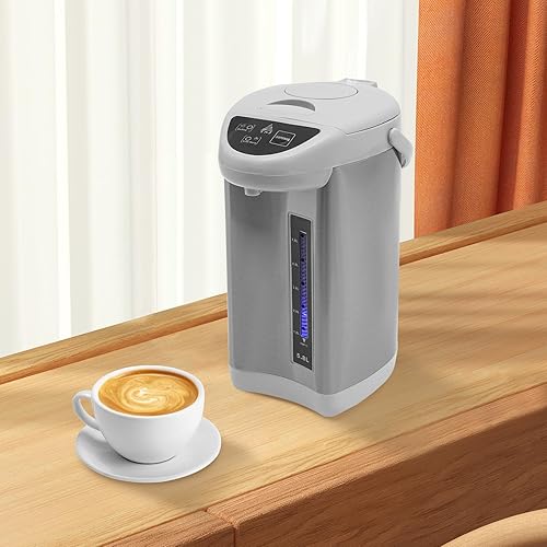 Miniatura 8 de Caldera y calentador de agua eléctrico de 4 litros, tanque de agua extraíble de acero inoxidable 304, 750 vatios 3 niveles de temperatura,