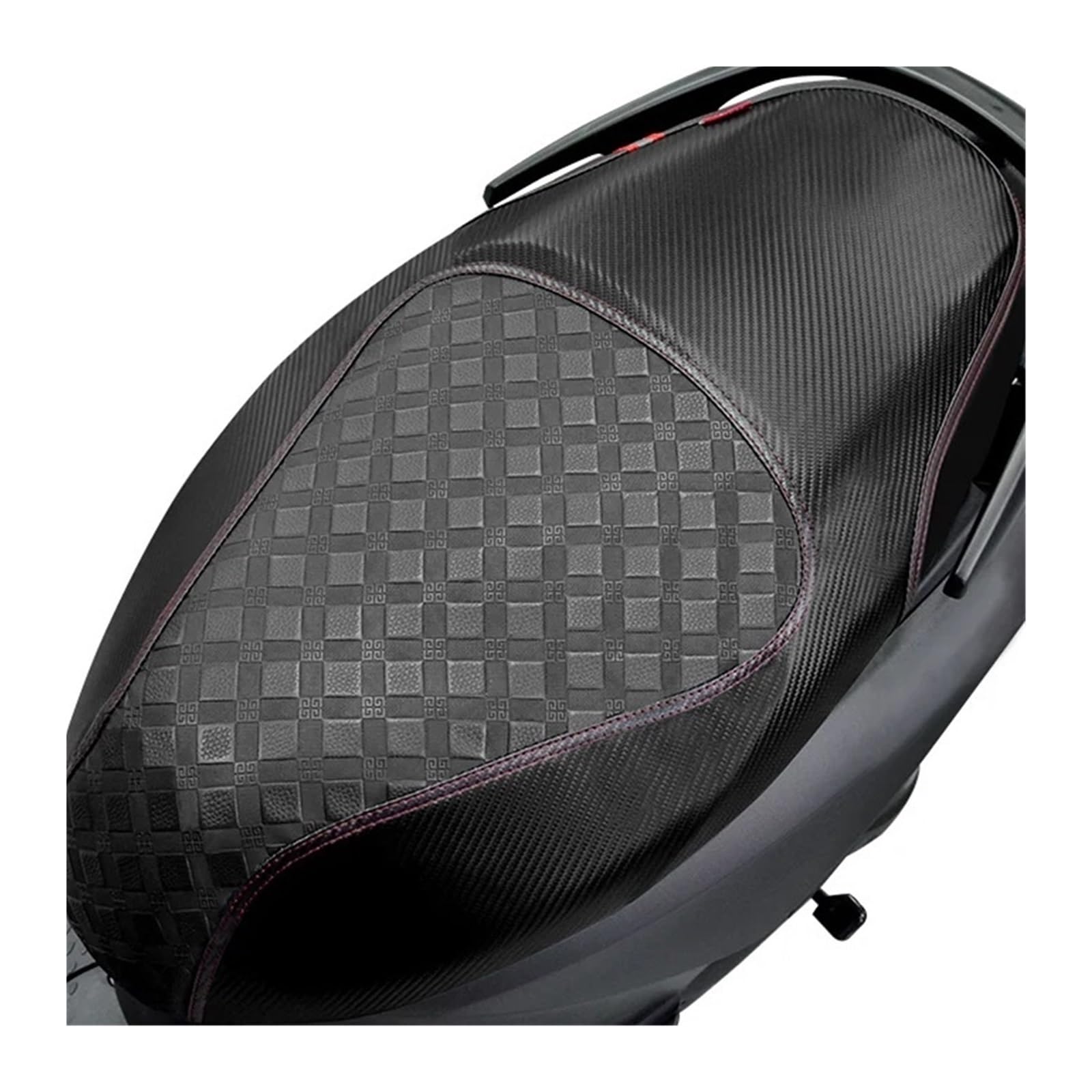 Coprisedili per moto Fodera per cuscino del sedile per moto, pelle per, impermeabile, resistente al sole, ai graffi(Heise)