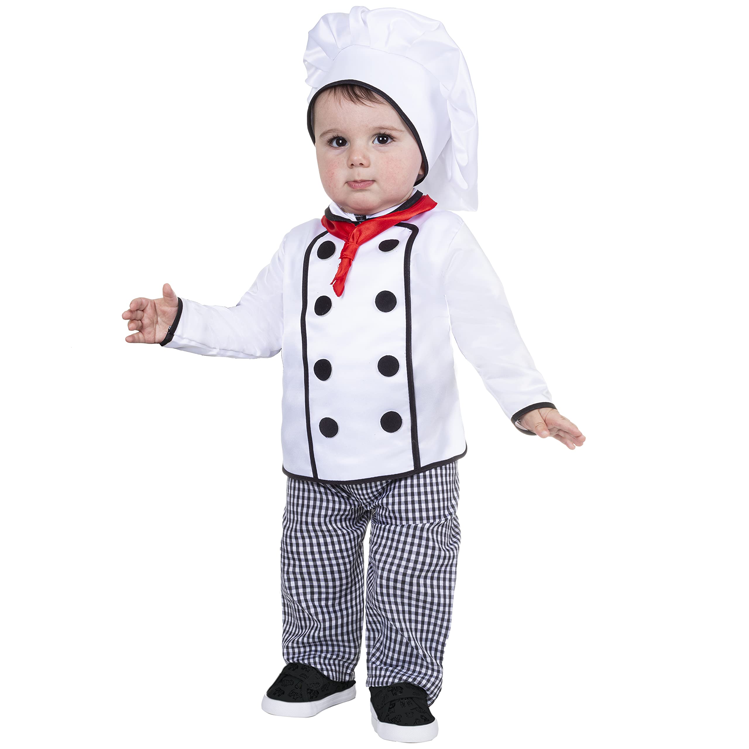 PEGASUS COSTUME CUOCO VESTITO CHEF CARNEVALE PRIMAINFANZIA DA 10 A 36 MESI