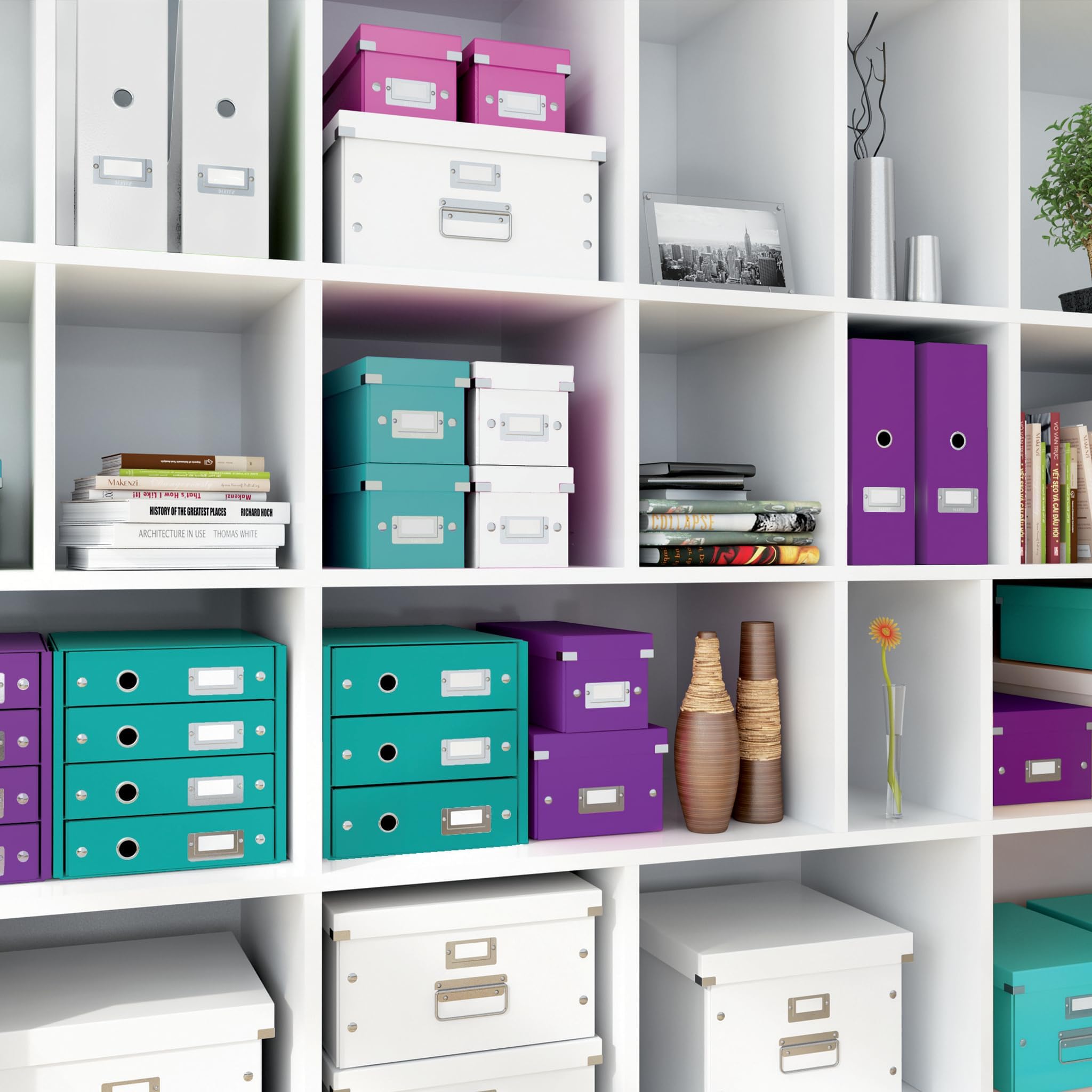 Leitz, Schubladenbox, Eisblau, 3 Schubladen, A4, Click & Store, 60480051