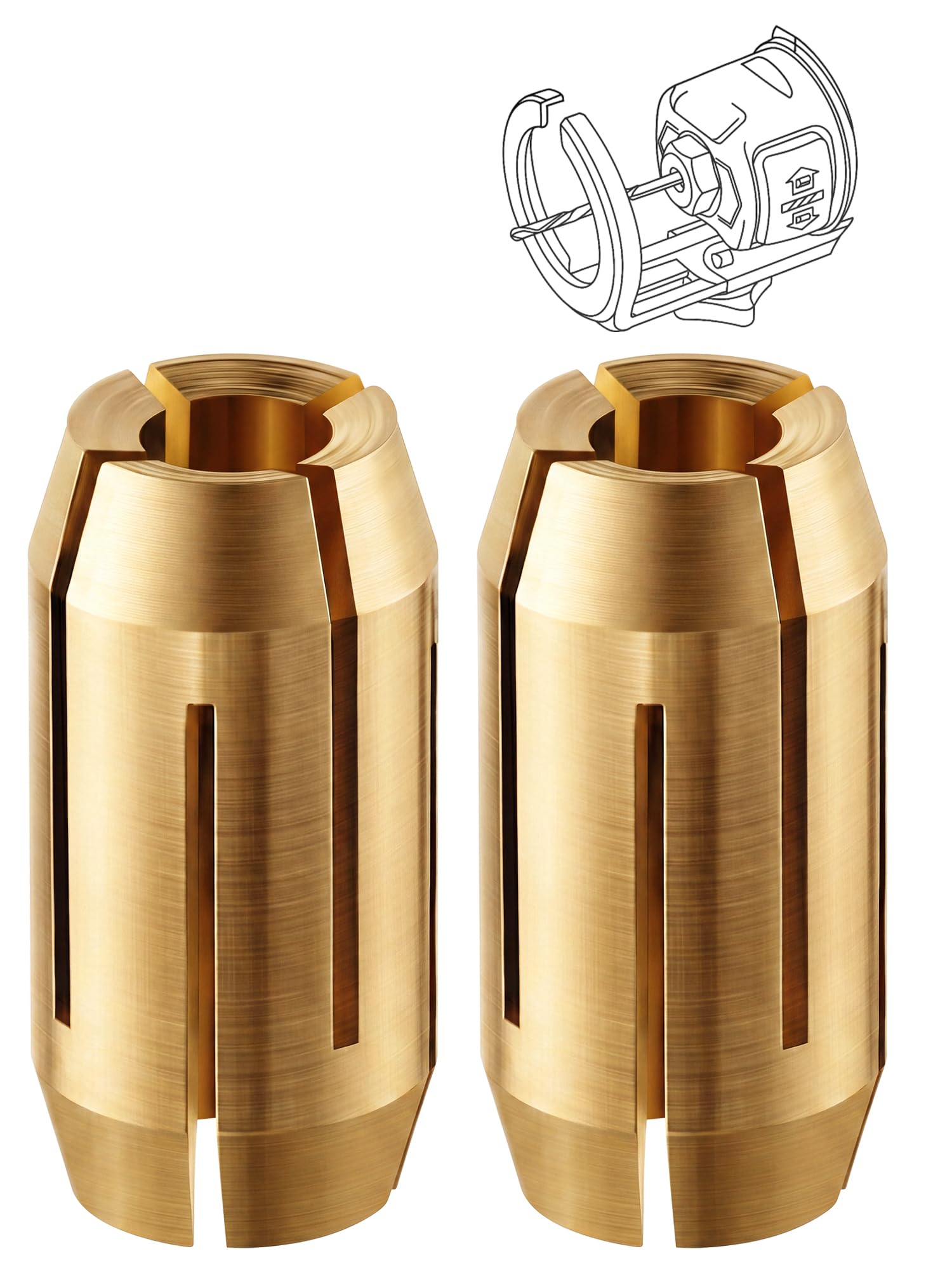 Dreyoo Collet Kit - Drywall Cutout Tool Replacement -9 Dreyoo Collet Kit - Drywall Cutout Tool Replacement -9