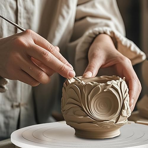 Miniatura 5 de HighFree Rueda de escultura grande de 12 pulgadas, rueda de bandas resistente, placa giratoria de construcción de metal con rodamientos de bolas