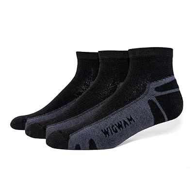 Wigwam Thunder Quarter 3 Pack Low Cut Socks Shoes Black