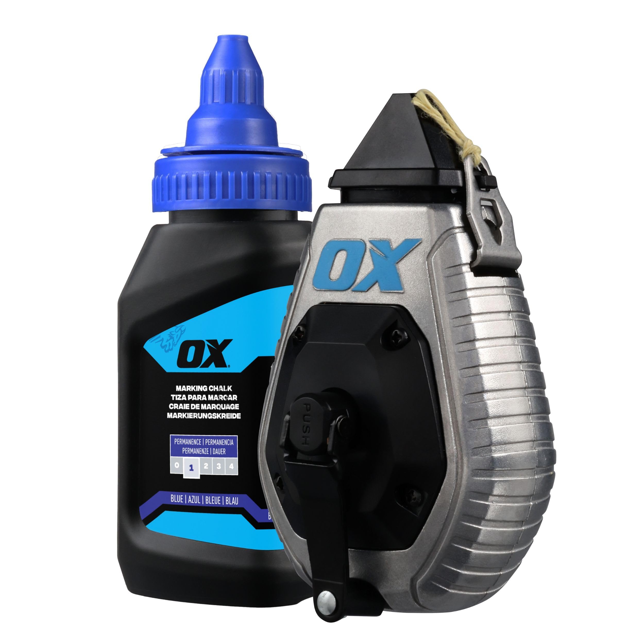 OX Pro 30m/100' Aluminum Chalk Reel Value Pack - Kevlar Bold Line / 6:1 Gear Ratio