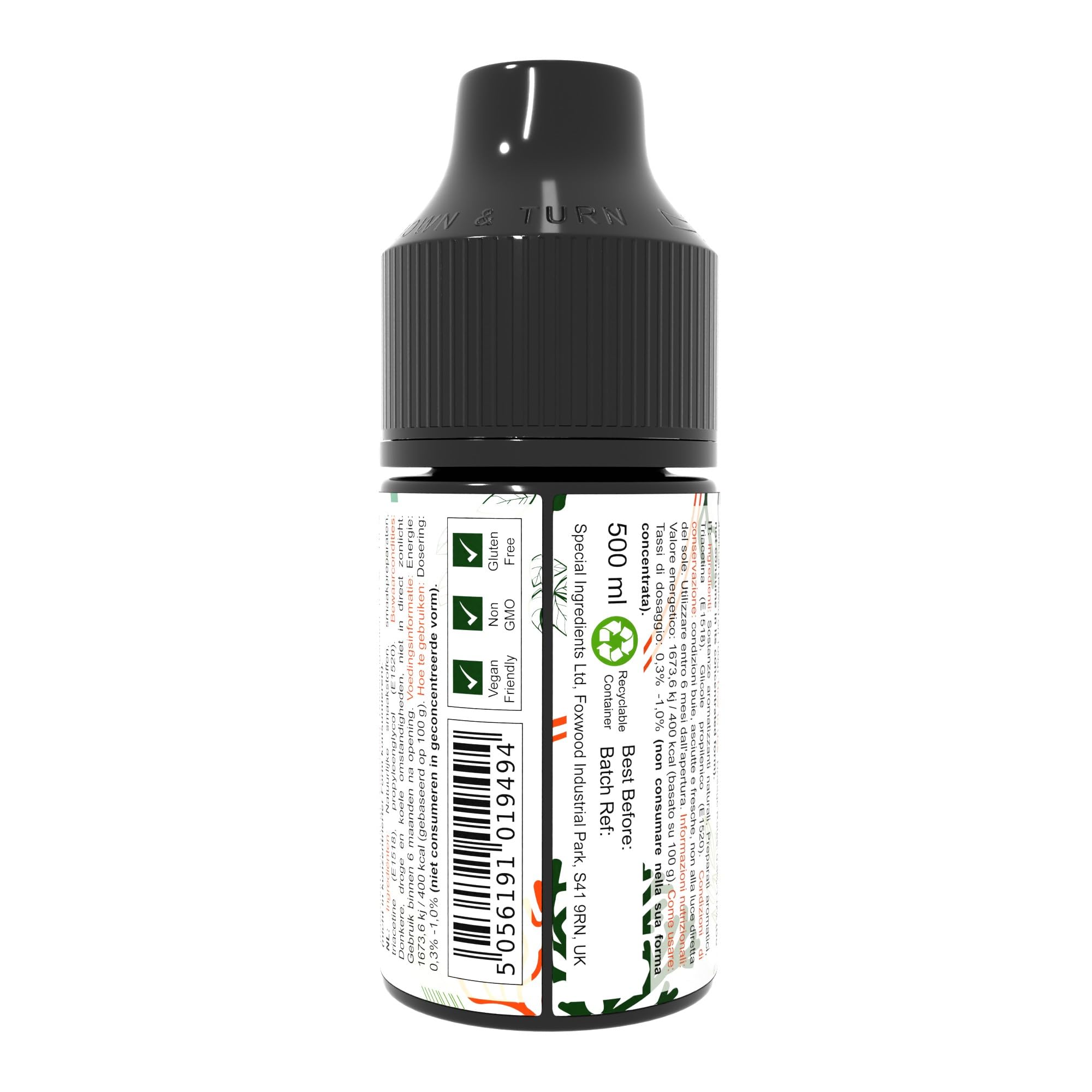 Special Ingredients Flavour Drops Vegan Chicken, 500 ml | Veganes Huhn-Geschmackstropfen, Lebensmittelaroma, Vegane Geschmackstropfen, Für Backen, Speisen und Getränke, Zuckerfrei