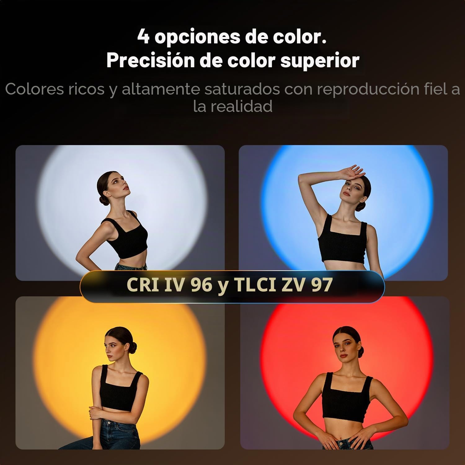 K&F Concept Linterna Fotografía Flashlight LED 25W con Filtros | Batería 9000mAh, 20 filtros gobos, 4 colores atardecer, zoom enfocable, carga rápida 30W, SP25C