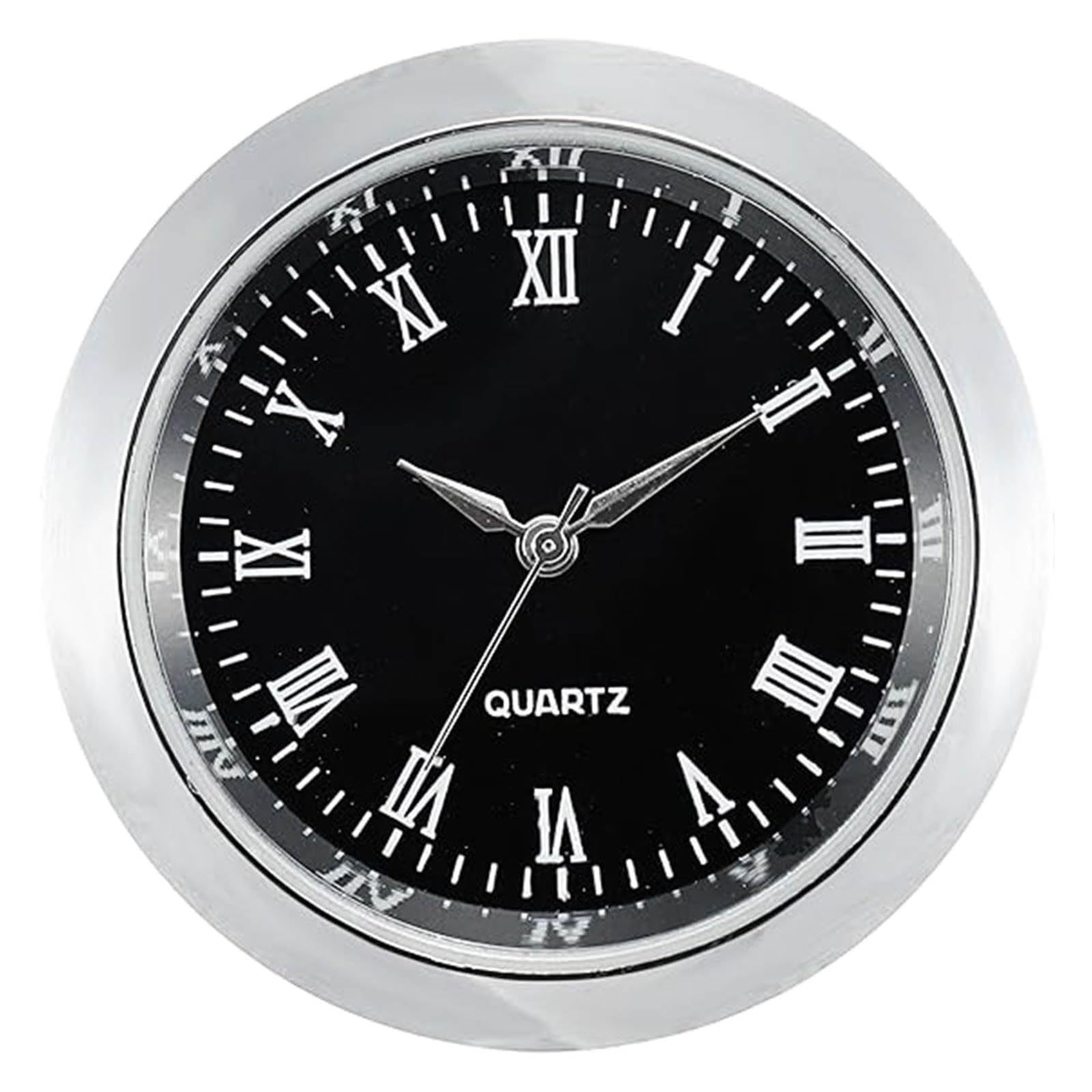 Tsophreniq 36mm Quartzs Clocks Insert, Craft Clock Movement Round Head Inlaid Bells Cores with Roman Numerals Insert