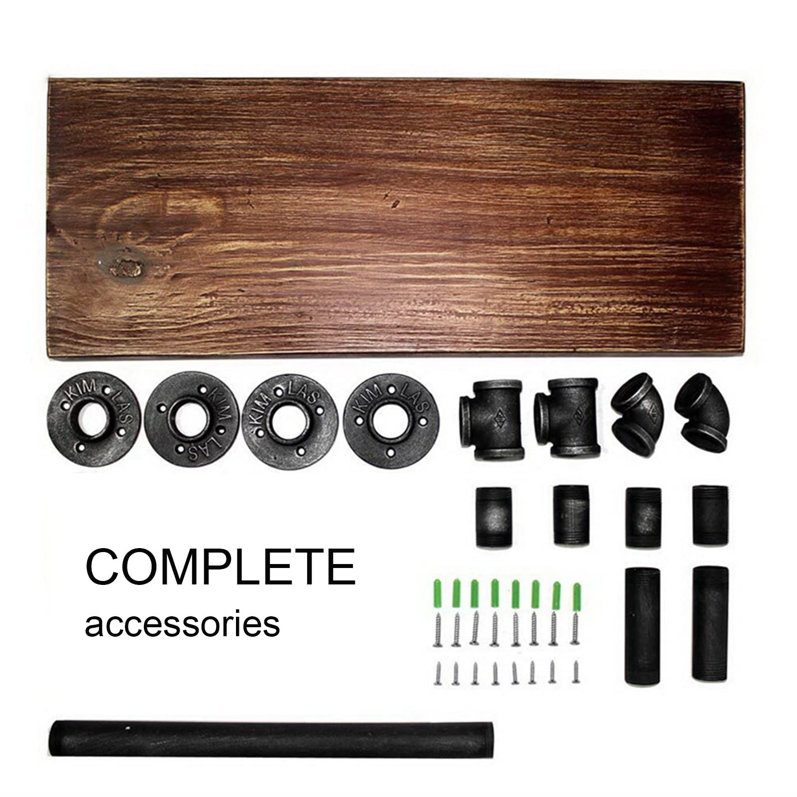 Mensola A Soffitto Scaffali sospesi rustici, portaoggetti da parete in legno, con portasciugamani da bagno/appendiabiti - per ingresso, camera da letto, soggiorno, cucina, lavanderia decorativa ( Size