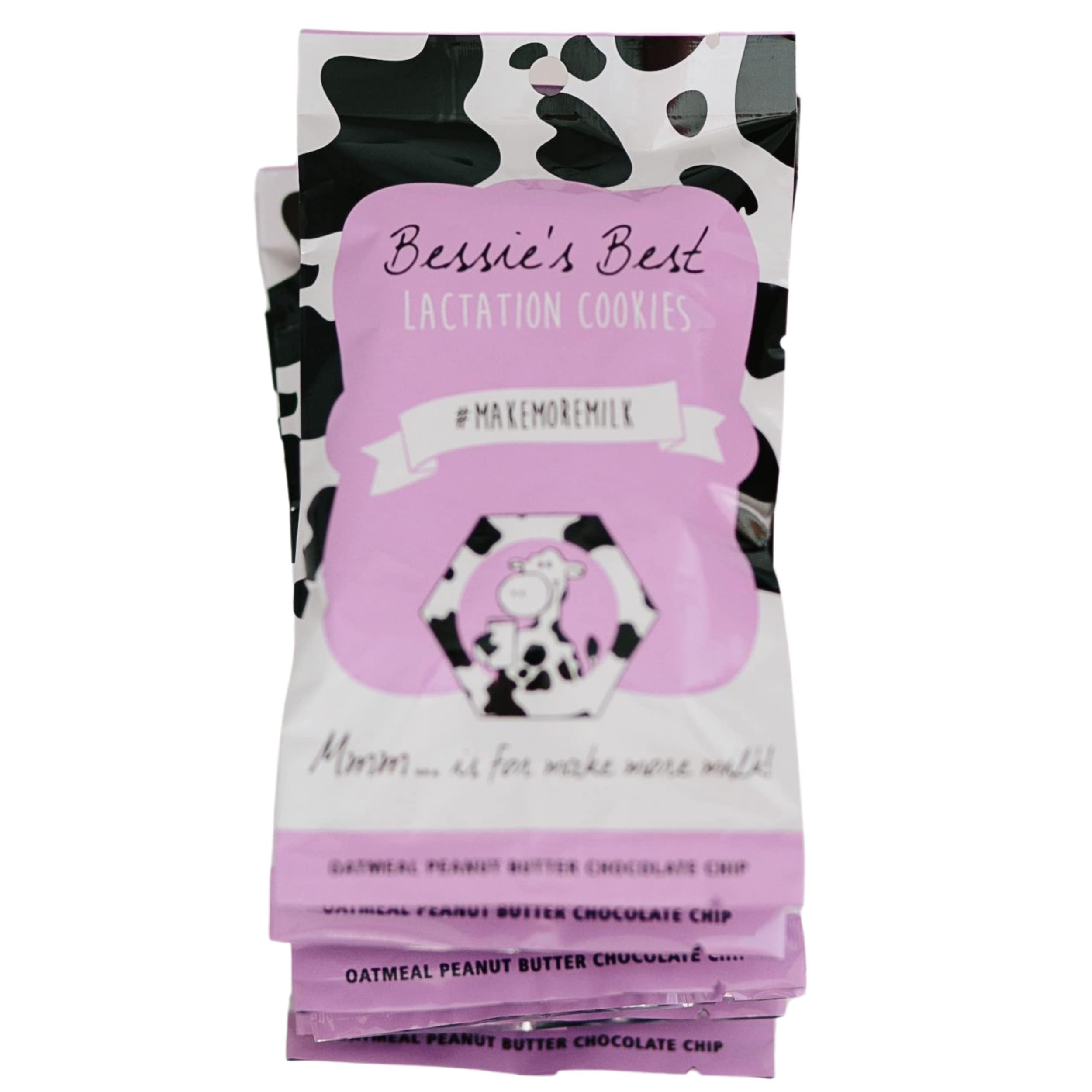 Bessie’s Best Lactation Cookies | Lactation Support | Oatmeal Peanut Butter Chocolate Chip | Increase Milk Supply | Breastmilk Boosting Cookies | Breastfeeding Snacks | 9 Count