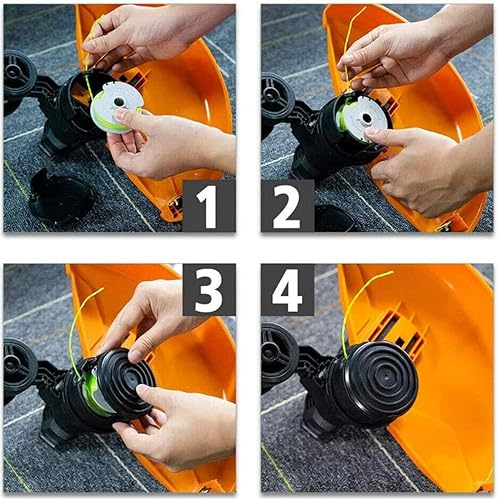 Miniatura 6 de WA0014 - Carretes de repuesto de línea de recortadora para desbrozadora Worx WG168 WG184 WG190 WG191 de repuesto, alimentación automática de 20 pies