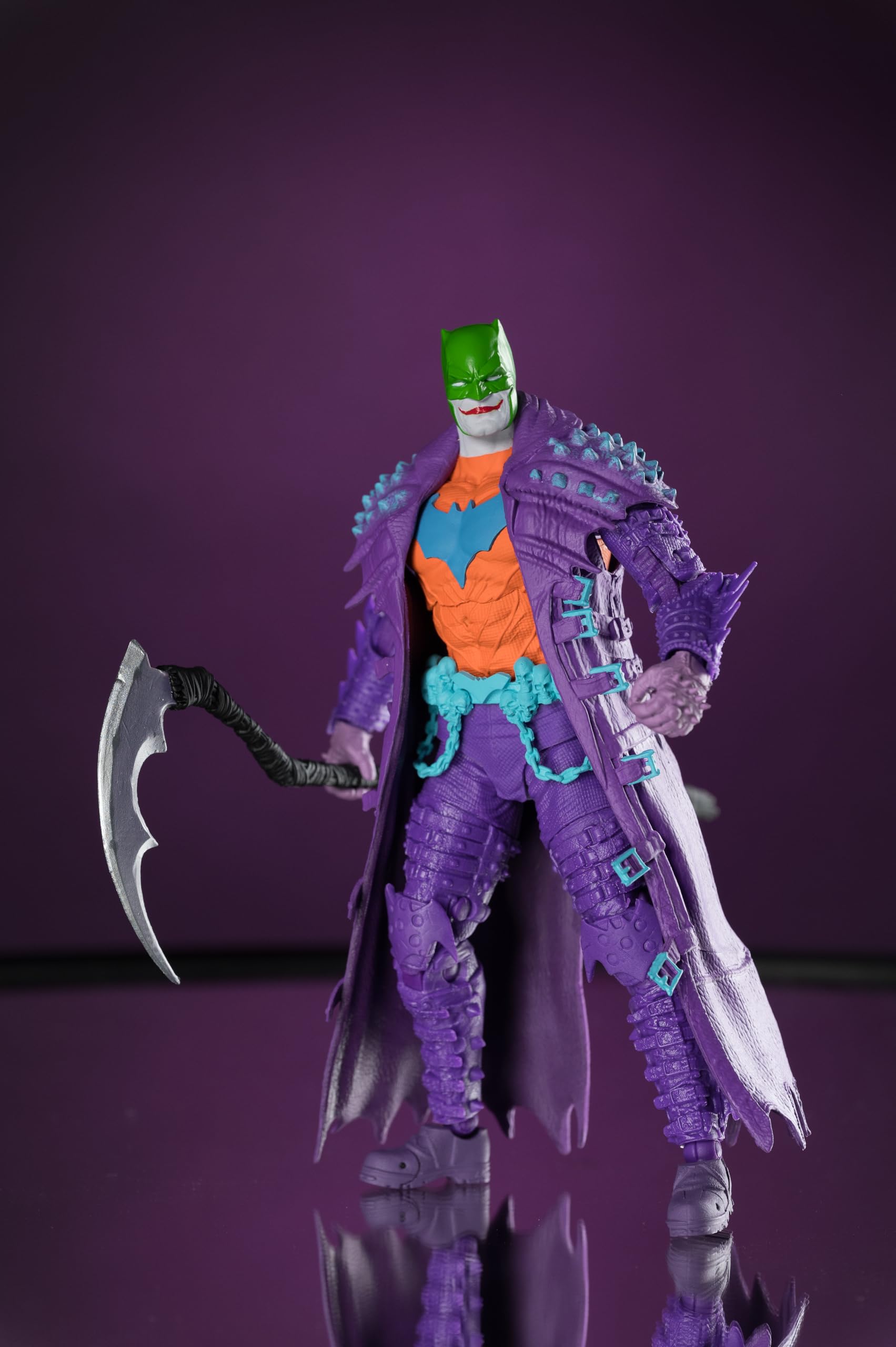 DC Multiverse Batman (Dark Nights: Death Metal) Jokeryzowana złota etykieta 18 cm figurka McFarlane Toys