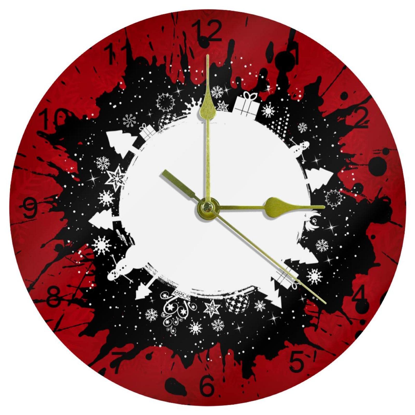 Horloge murale sans tic-tac silencieuse de 25,4 cm pour résoudre le bruit en cuisine