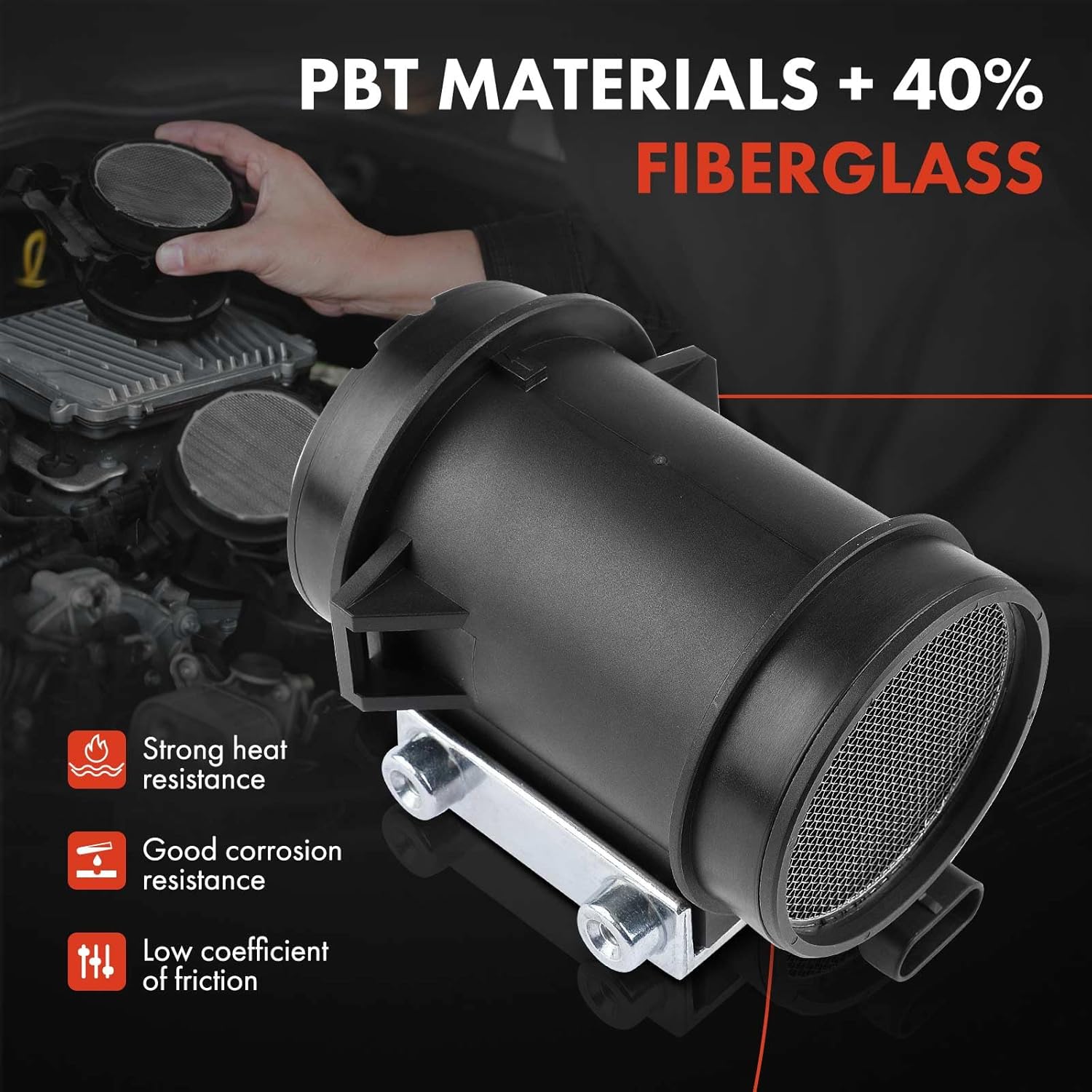 A-Premium Mass Air Flow Sensor Meter [5-Pins] Compatible with Chevrolet Camaro 1985 5.0L, Corvette 1985 5.7L, Pontiac Firebird 1985 5.0L, Replace# 14081243