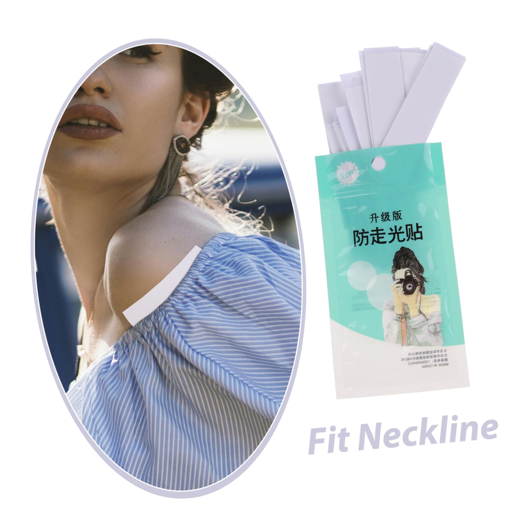 5piezas Cinta Doble Cara Transparente Para Ropa y De Cinta Invisible Para Vestidos y Ropa Interior Para De Moda y Emergencias De Vestuario Total