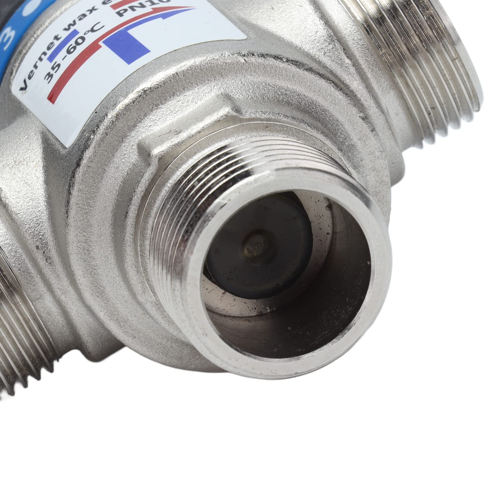 Vanne d'eau de mélange thermostatique à 3 voies, dispositif de contrôle de température à coupure automatique, grande vanne de mélange de flux(G3/4")