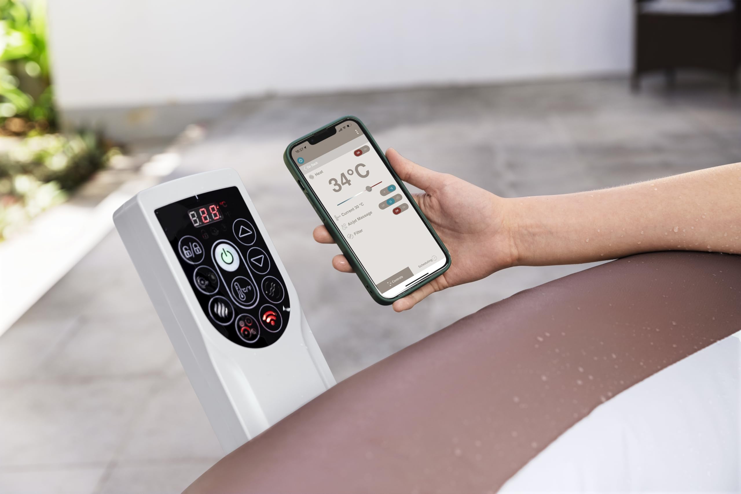BESTWAY Spa gonflable rond Hawaii Smart AirJet Energy Sense 4 - 6 places