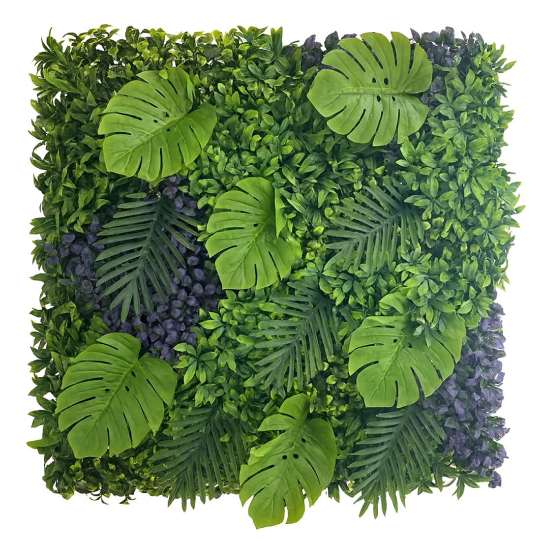 Acomoda Textil - Jardin Vertical Artificial Decorativo Modular para Interior y Exterior, Panel Vegetal Sintetico para Pared, Balcon o Terraza, Efecto Natural Sin Mantenimiento (Plas-UV61, 1x1 m)