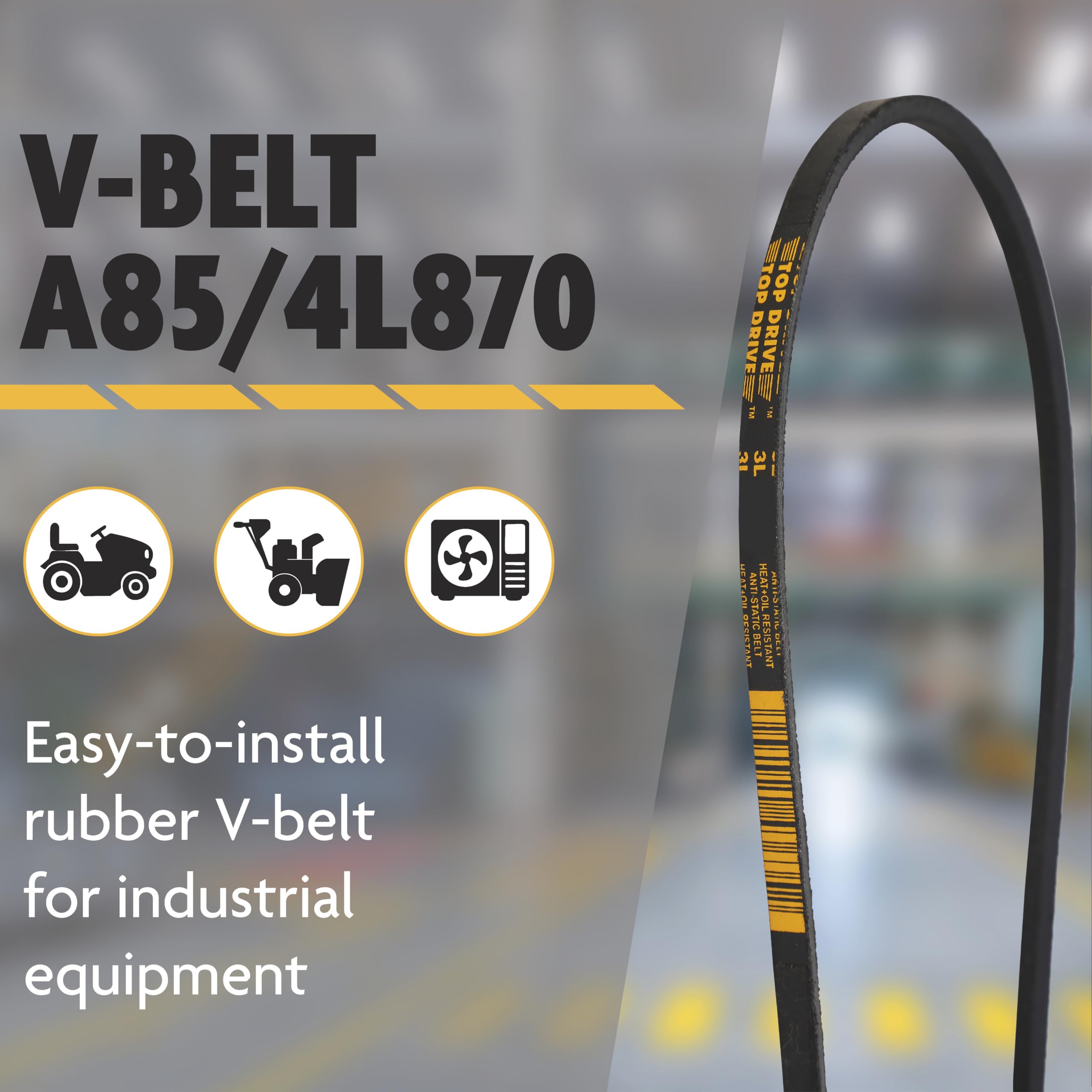 Top Drive A38/4L400, A/4L, Classic Wrapped V Belt, 1/2" x 40" — Amazon image 31