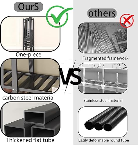Miniatura 6 de Armario independiente resistente con puerta magnética, armarios metálicos portátiles, organizadores plegables y almacenamiento, para dormitorios,